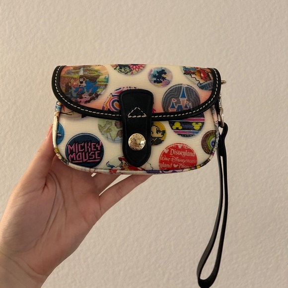 Dooney & Bourke Vintage Disney Flap Wristlet, Collectors Item, RARE- Like New! - Picture 7 of 16